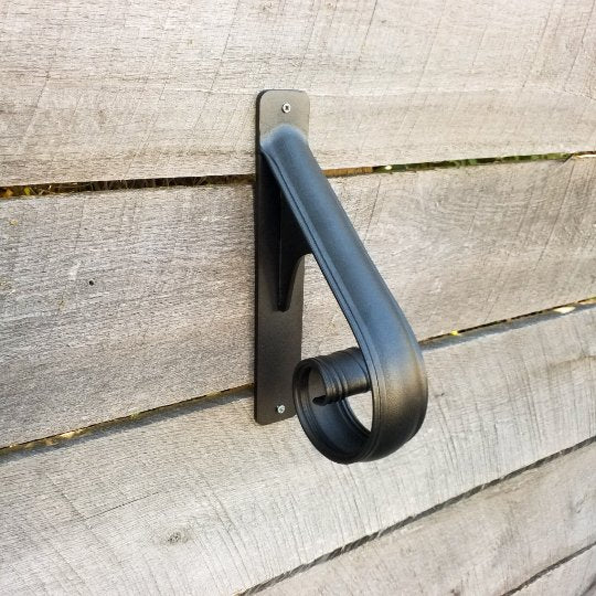1 Step Handrail - Metal Grab Rail for One Stair - Victorian Stair Rail - Maker Table
