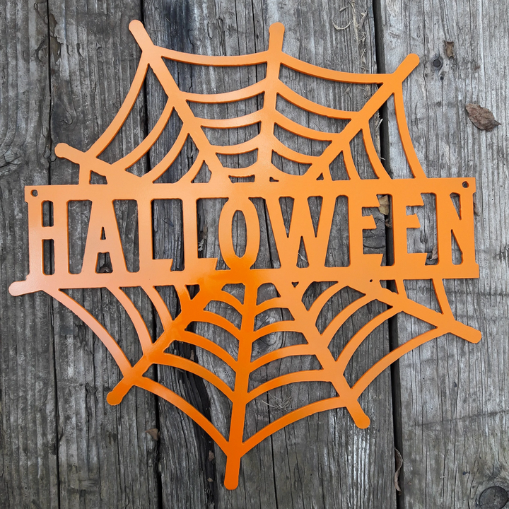 Halloween Spider Web Porch Signs