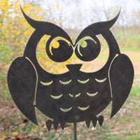 Thumbnail for Metal Owl Garden Stakes - Retro