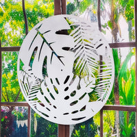 Thumbnail for Monstera Leaf Metal Wall Decor - Clock