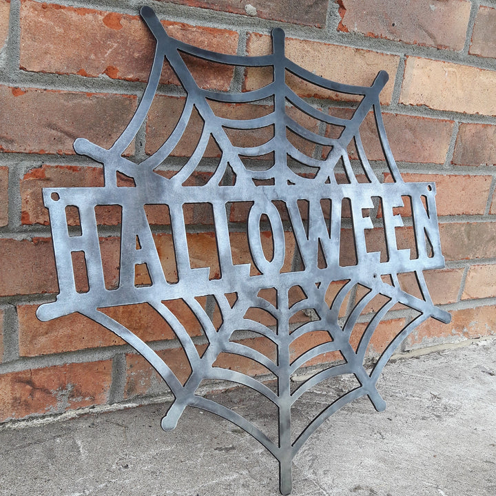 Halloween Spider Web Porch Signs
