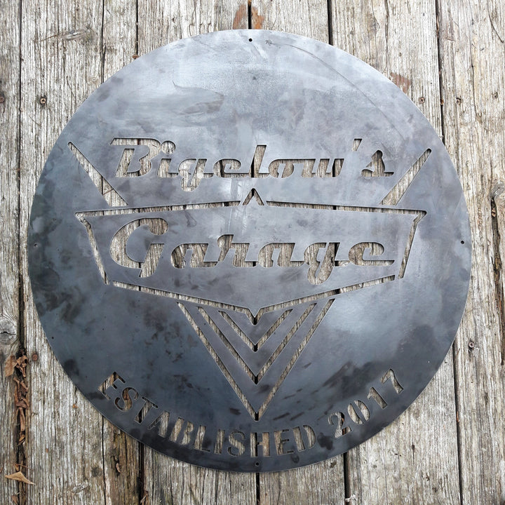 Retro man cave sign made from heavy-duty steel