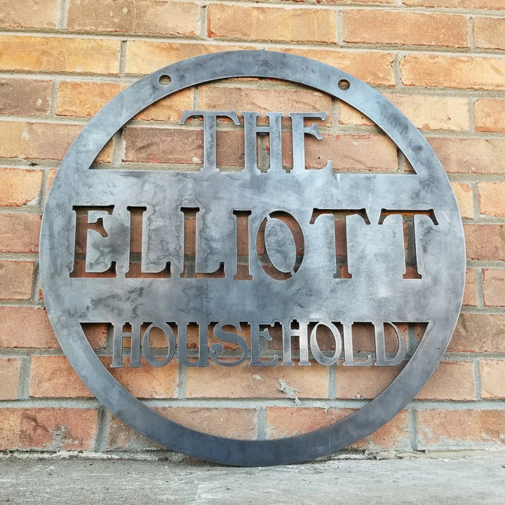 Custom Metal Hanging Ranch Sign - Personalized Metal Sign