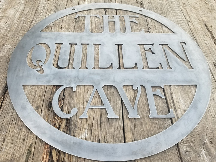 Custom Metal Hanging Ranch Sign - Personalized Metal Sign