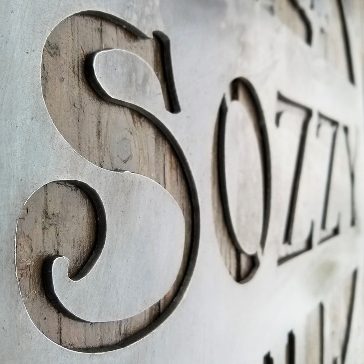 Custom Hanging Metal Outdoor Sign - Tree Wall Art