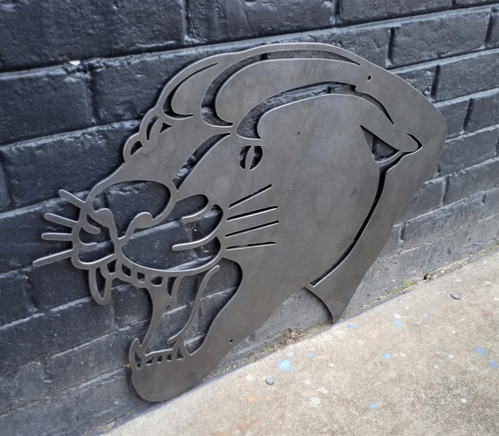 American traditional tattoo style panther wall decor