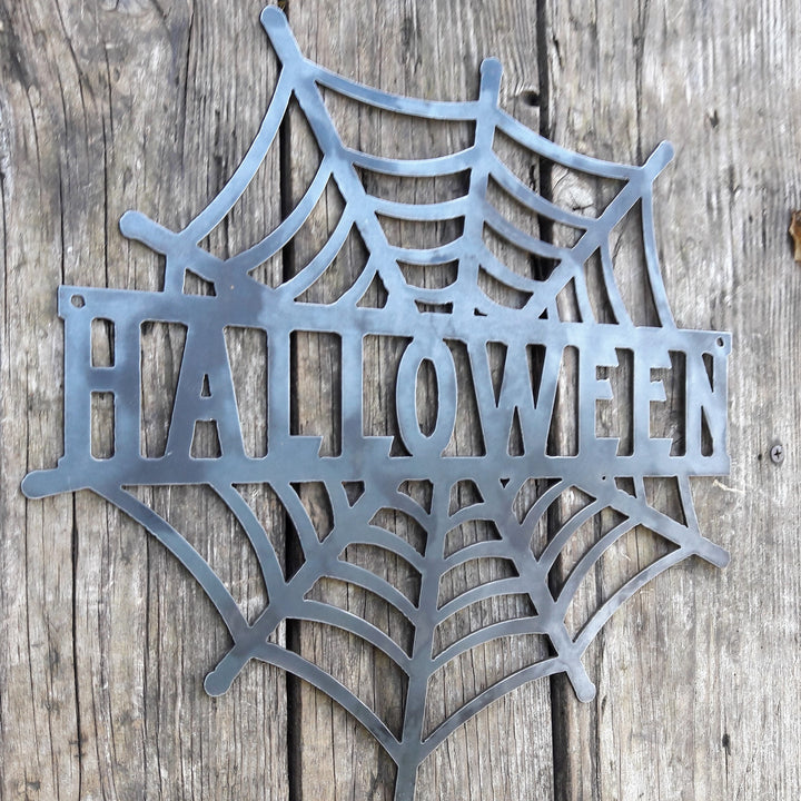 Halloween Spider Web Porch Signs
