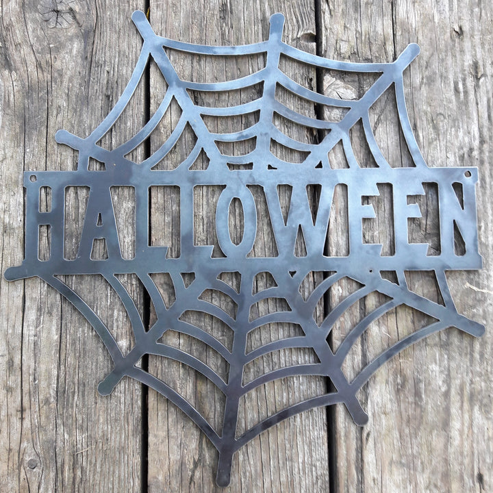 Halloween Spider Web Porch Signs
