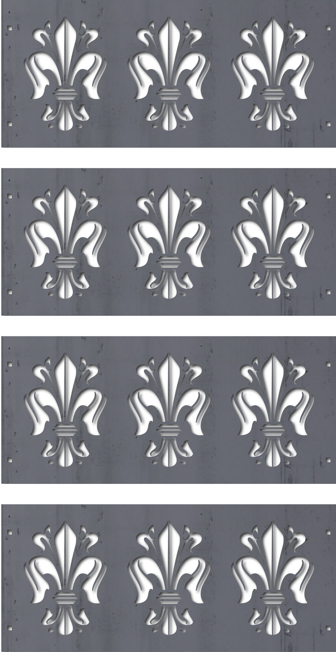 Fleur-de-lis Steel Fire Pit - Metal Outdoor Backyard Fire Ring - Fleur de lis Patio Decor