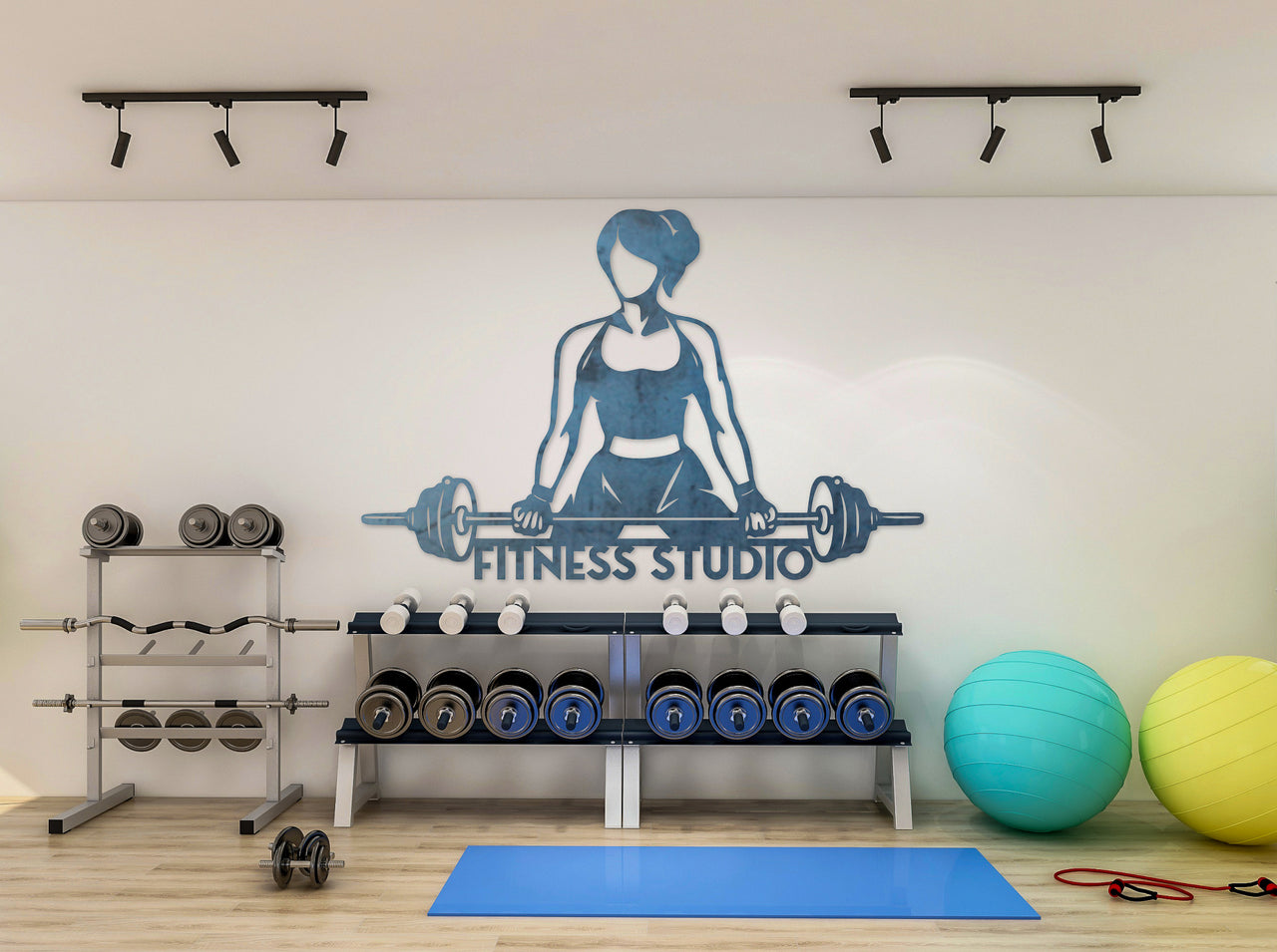 Custom Metal Gym Sign - Personalized Home Gym Sign - Women Who Lift