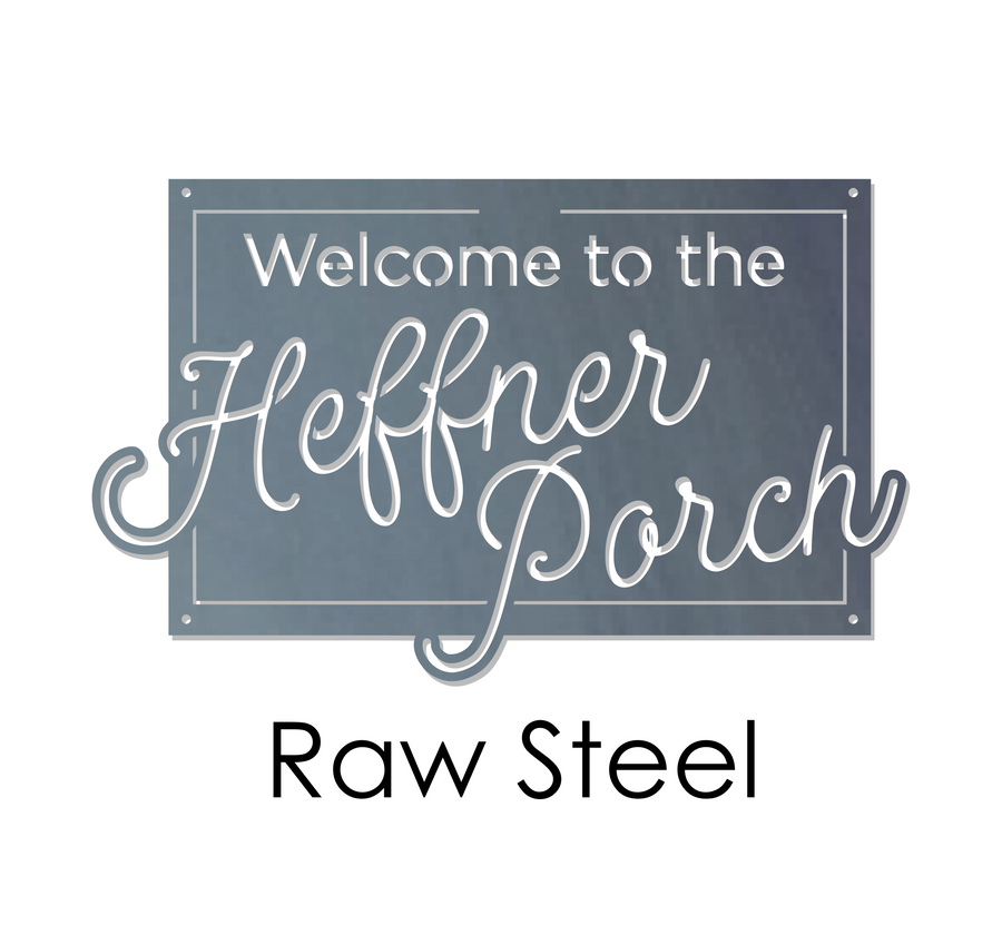 Personalized Family Name Sign - Porch Memories - Metal Wall Art - Housewarming Gift
