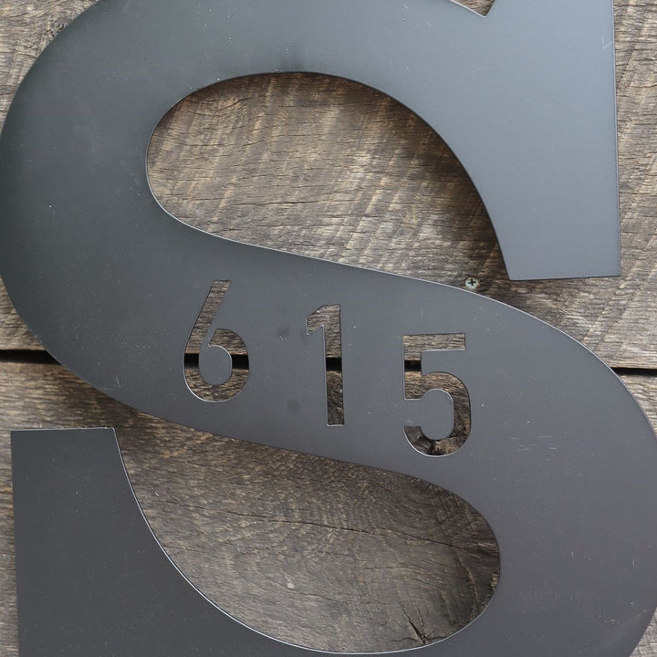 Personalized Monogram Address Signs