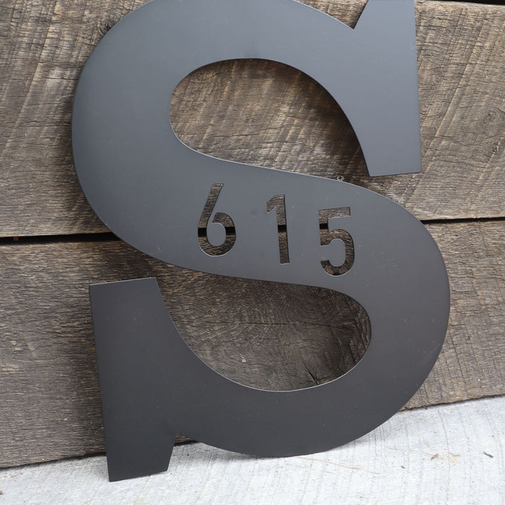 Personalized Monogram Address Signs