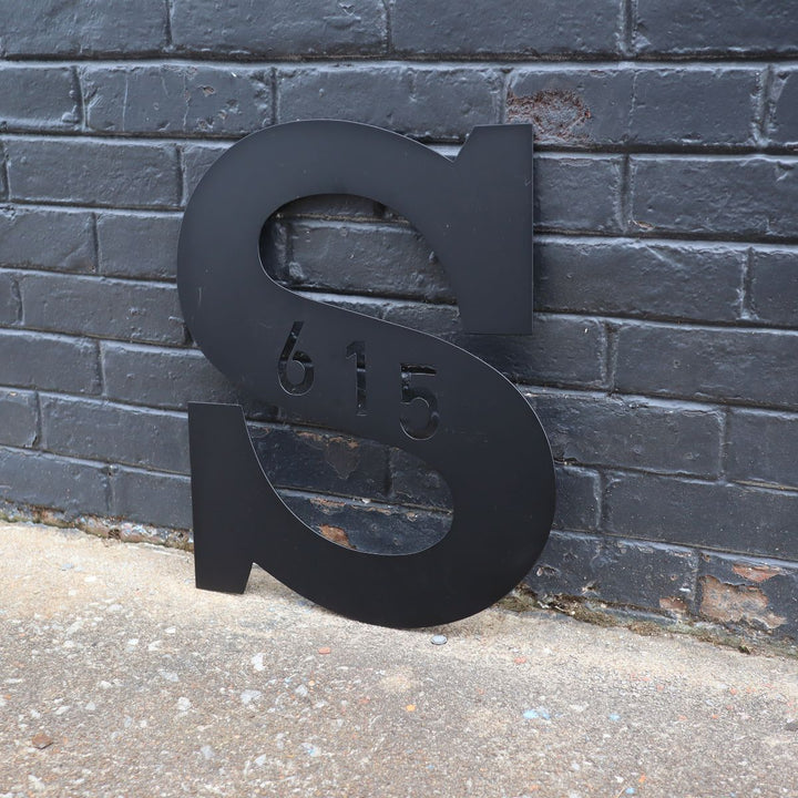 Personalized Monogram Address Signs