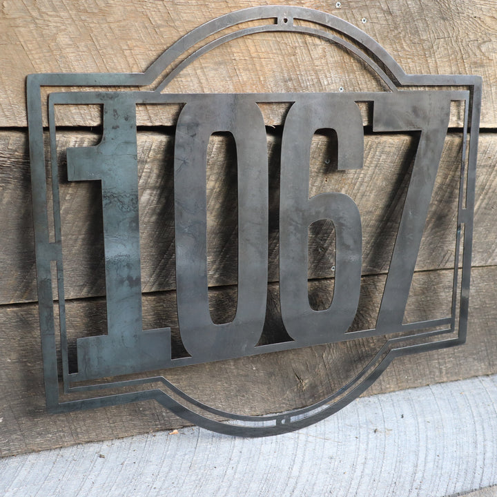 Personalized Metal House Number Signs