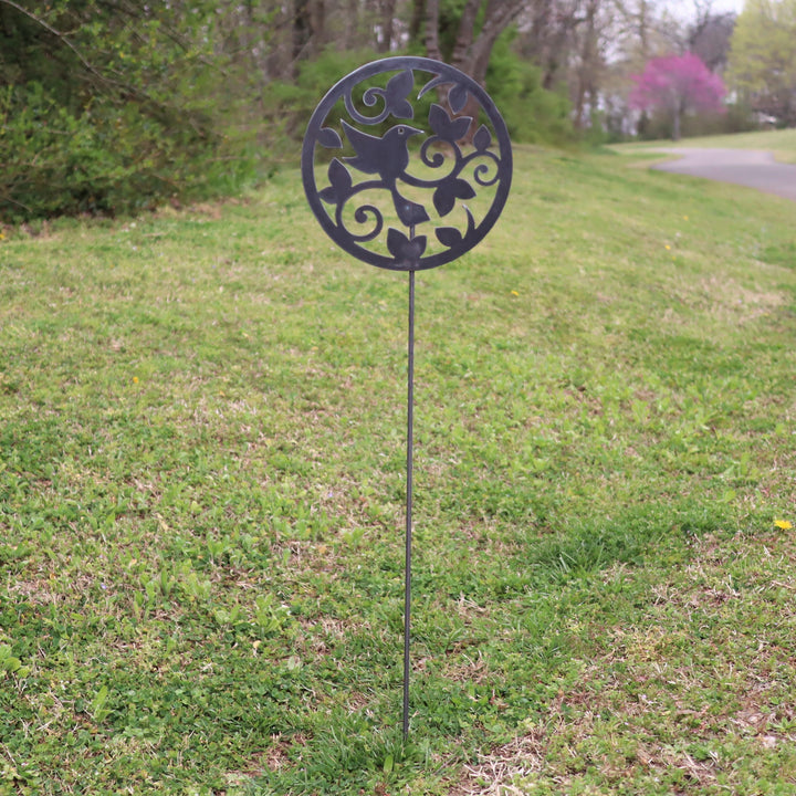 Bird with Vines Garden Stakes
