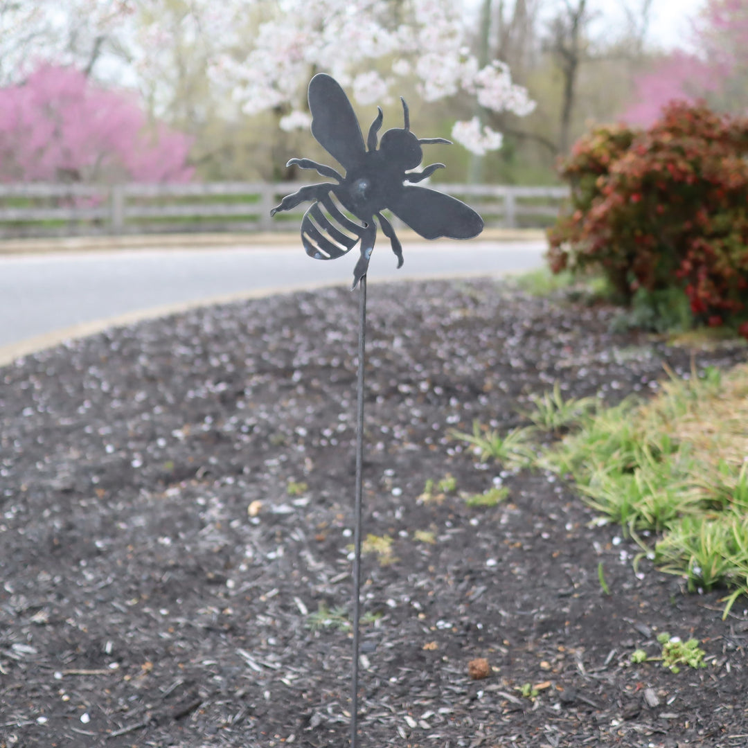 Metal Bee Garden Stake
