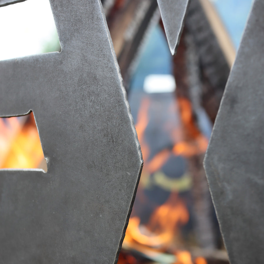 Custom Steel Fire Pit - Metal Outdoor Backyard Fire Ring - Choose Your Own 4 Panels