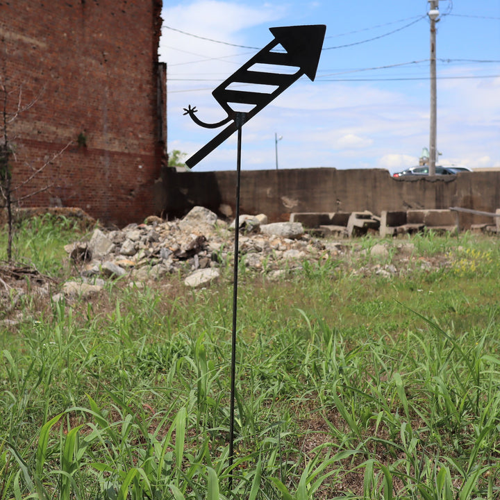 Metal Firework Garden Stakes