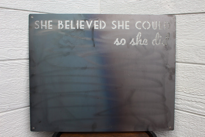 She Believed She Could Magnet Board - Home Decor
