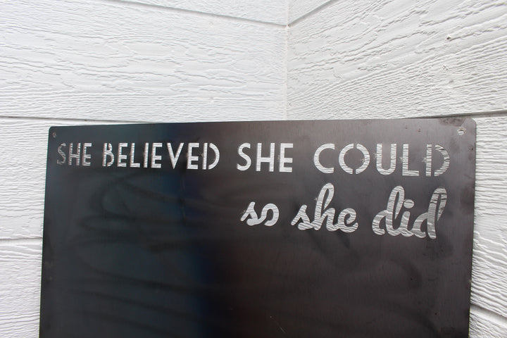 She Believed She Could Magnet Board - Home Decor