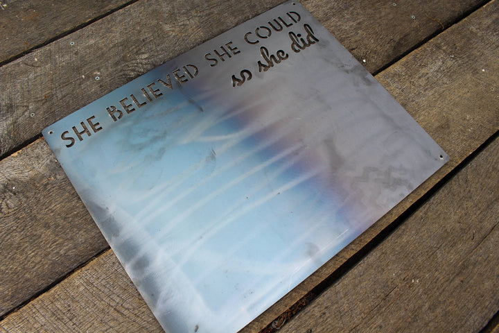 She Believed She Could Magnet Board - Home Decor