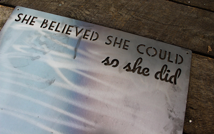 She Believed She Could Magnet Board - Home Decor