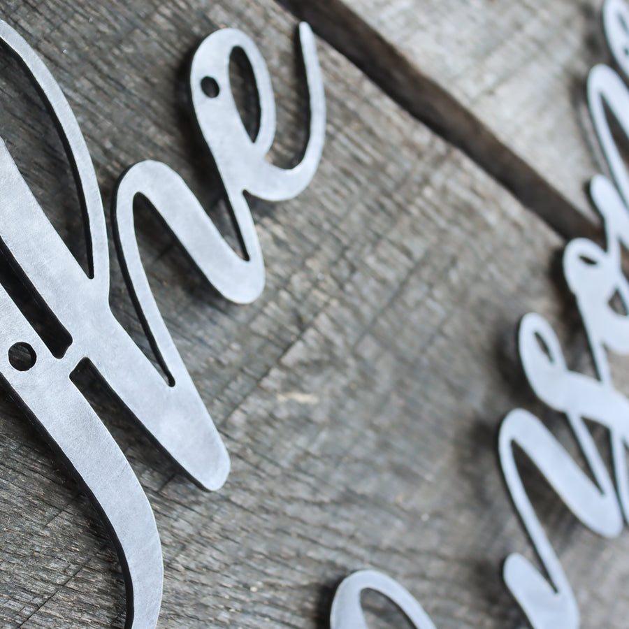 Personalized Home Decor - Cursive Family Name