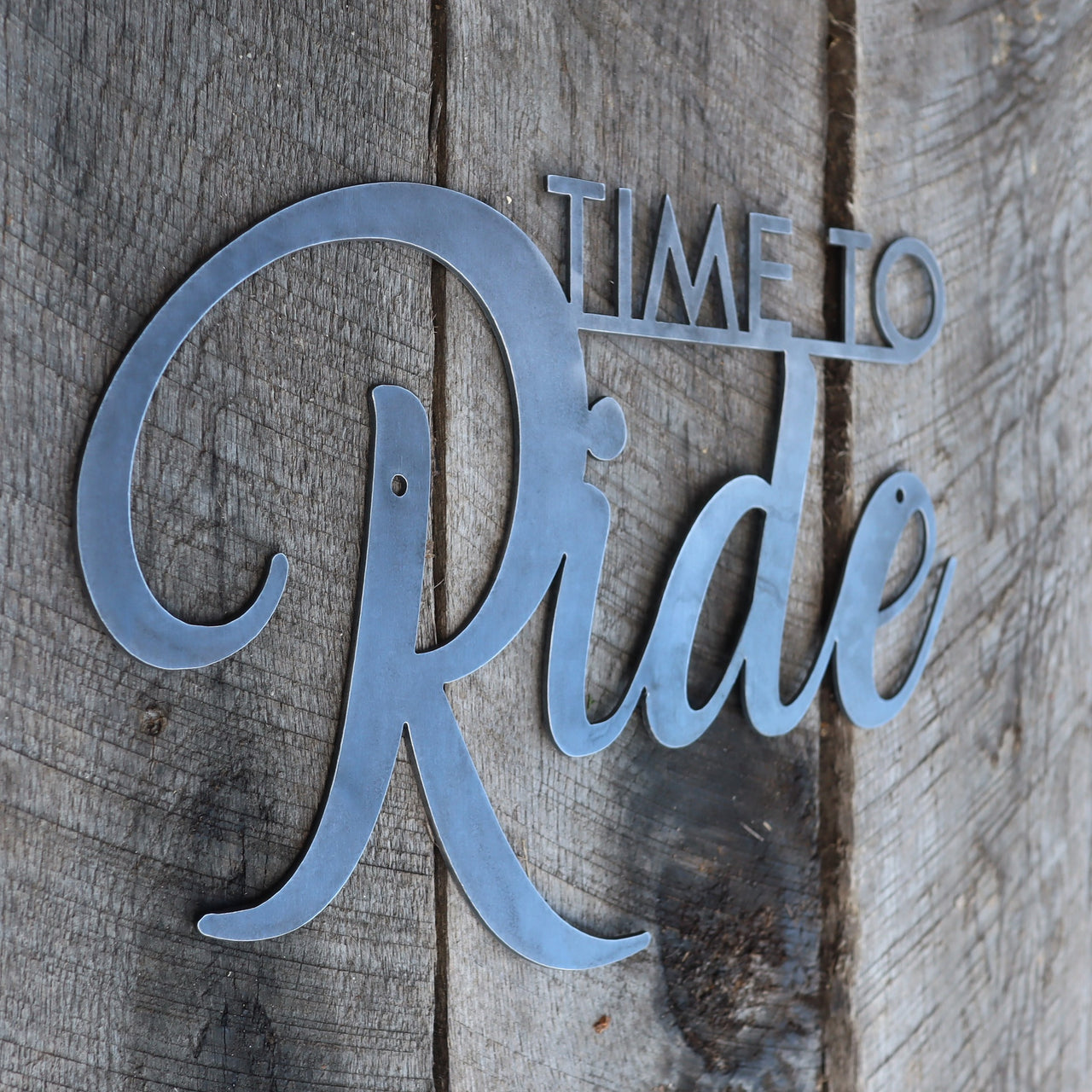 Time to Ride - Home Gym Sign - Work Out, Exercise, Biking Decor
