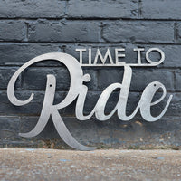 Thumbnail for Time to Ride - Home Gym Sign - Work Out, Exercise, Biking Decor