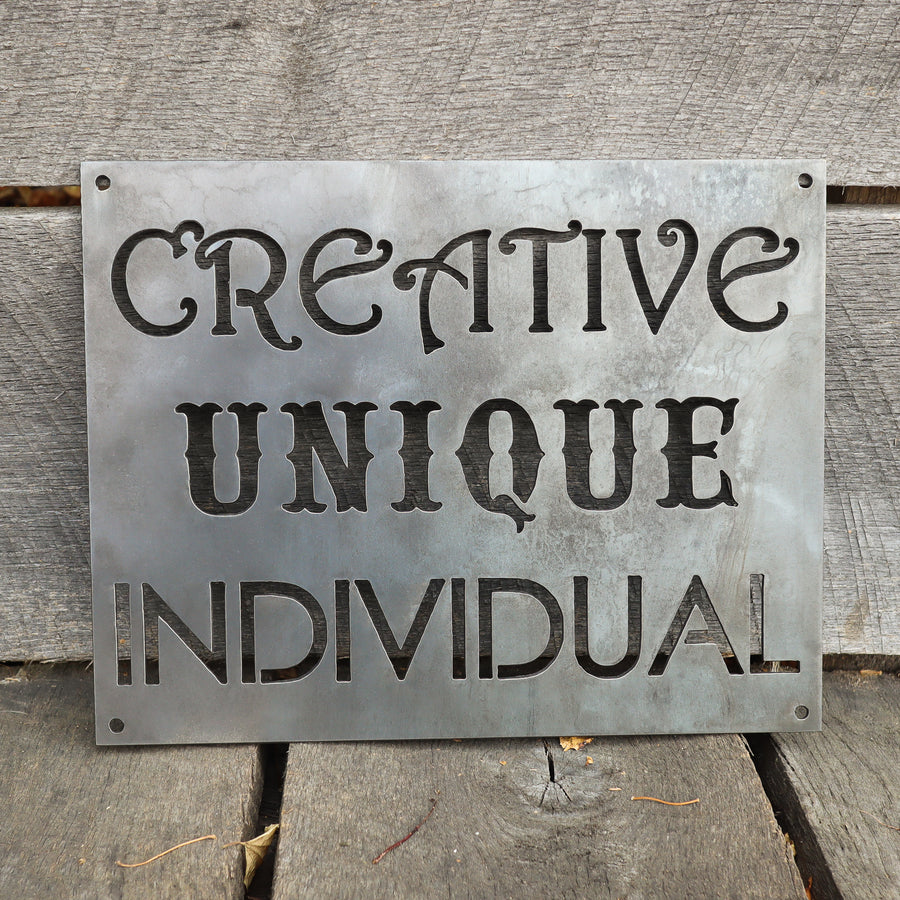 Creative Unique Individual - Baby Nursery Kids Decor - Dorm Room Wall Art