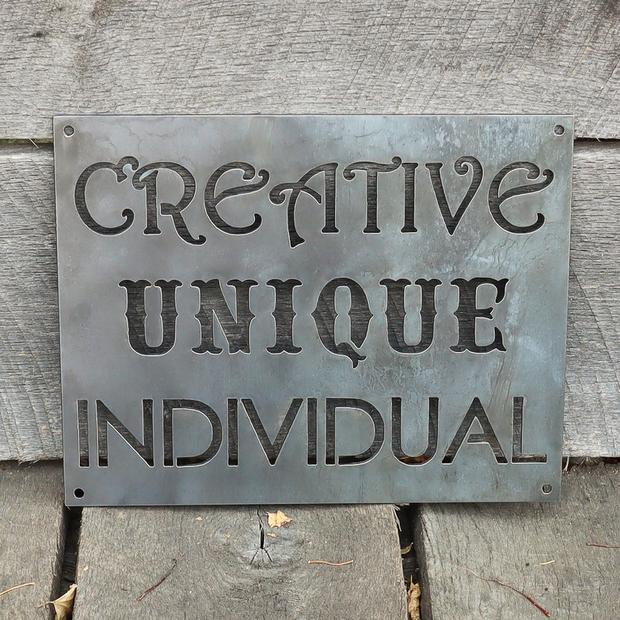 Creative Unique Individual - Baby Nursery Kids Decor - Dorm Room Wall Art
