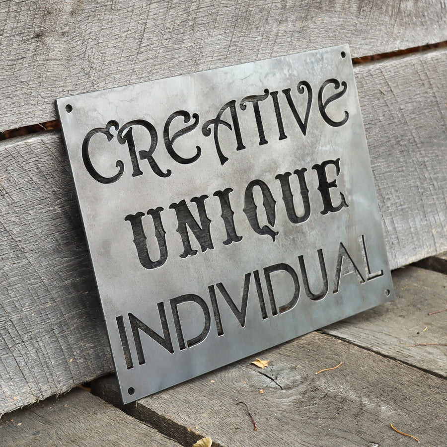 Creative Unique Individual - Baby Nursery Kids Decor - Dorm Room Wall Art