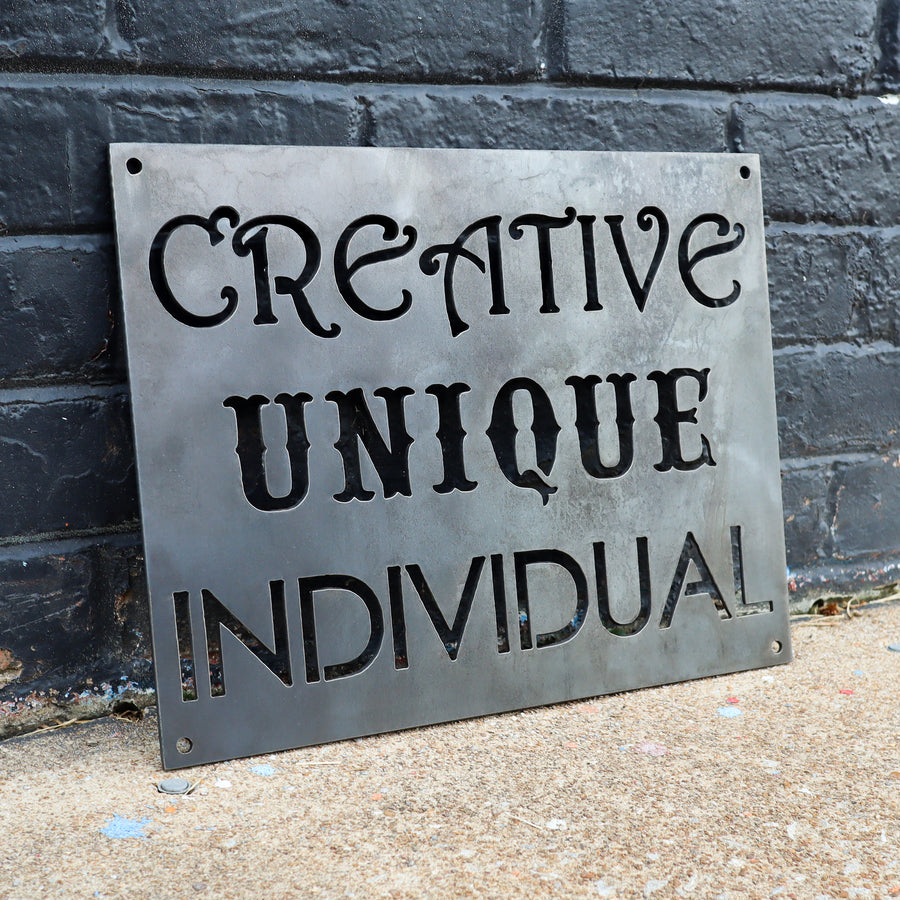 Creative Unique Individual - Baby Nursery Kids Decor - Dorm Room Wall Art