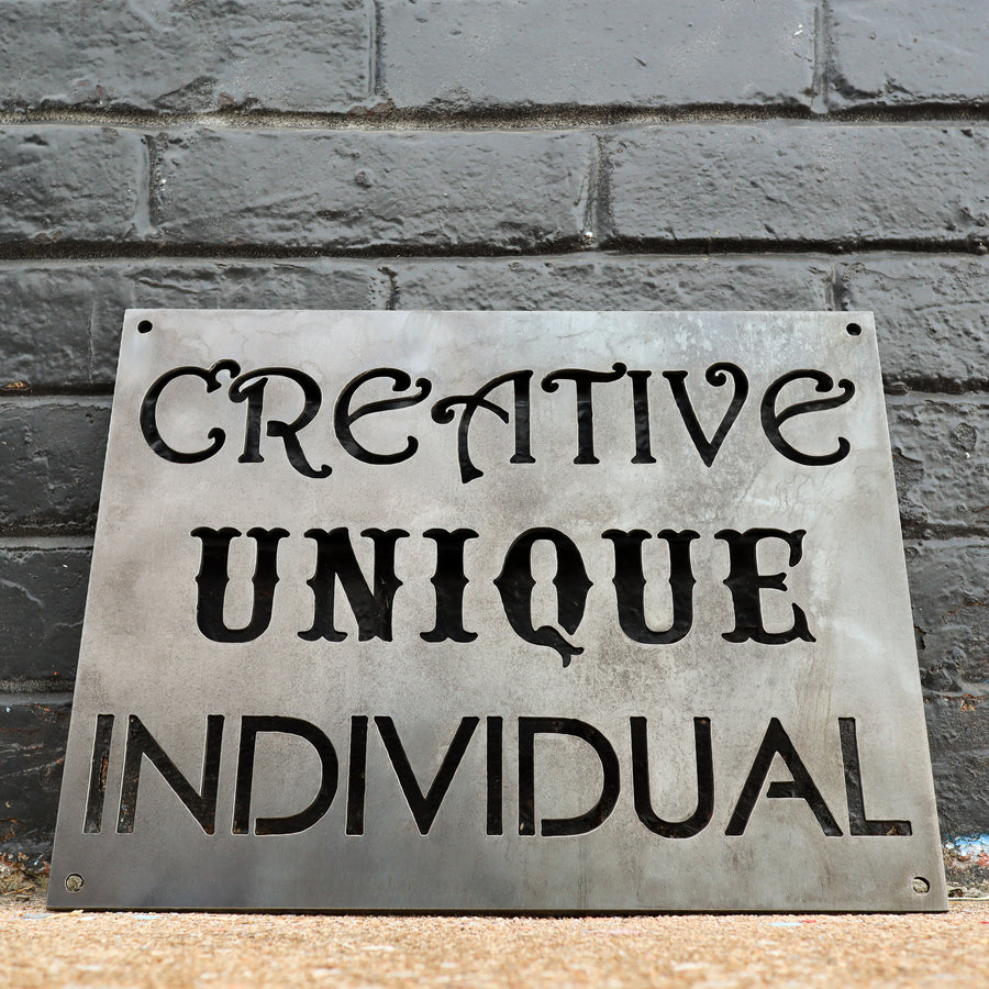 Creative Unique Individual - Baby Nursery Kids Decor - Dorm Room Wall Art