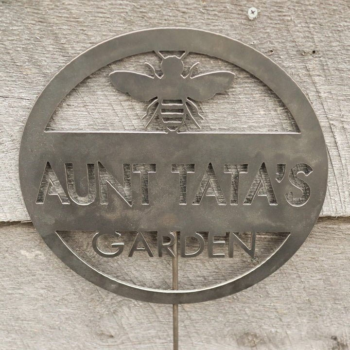 Personalized Bumble Bee Garden Stakes