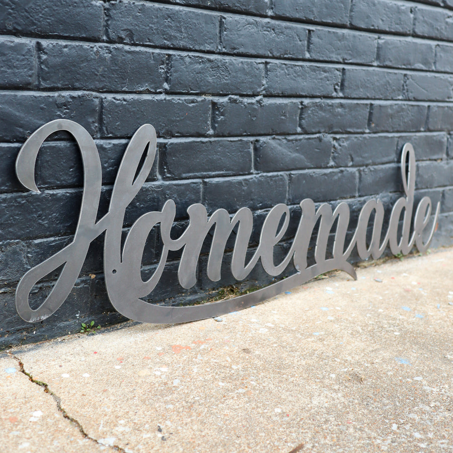 Metal Homemade Sign - Rustic Kitchen Decor - Crafting Wall Art - Farmhouse Home Decor