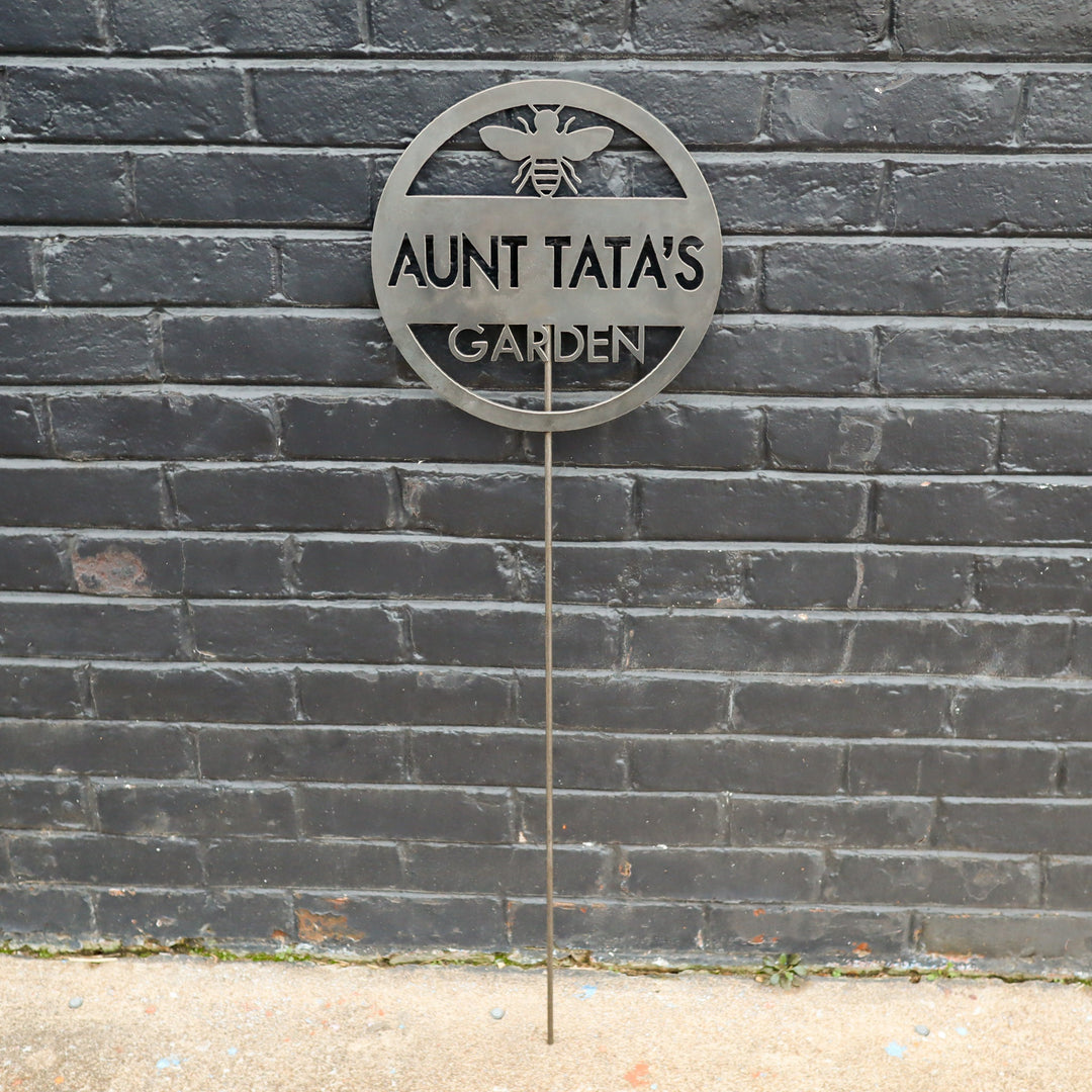 Personalized Bumble Bee Garden Stakes
