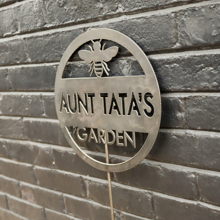 Personalized Bumble Bee Garden Stakes