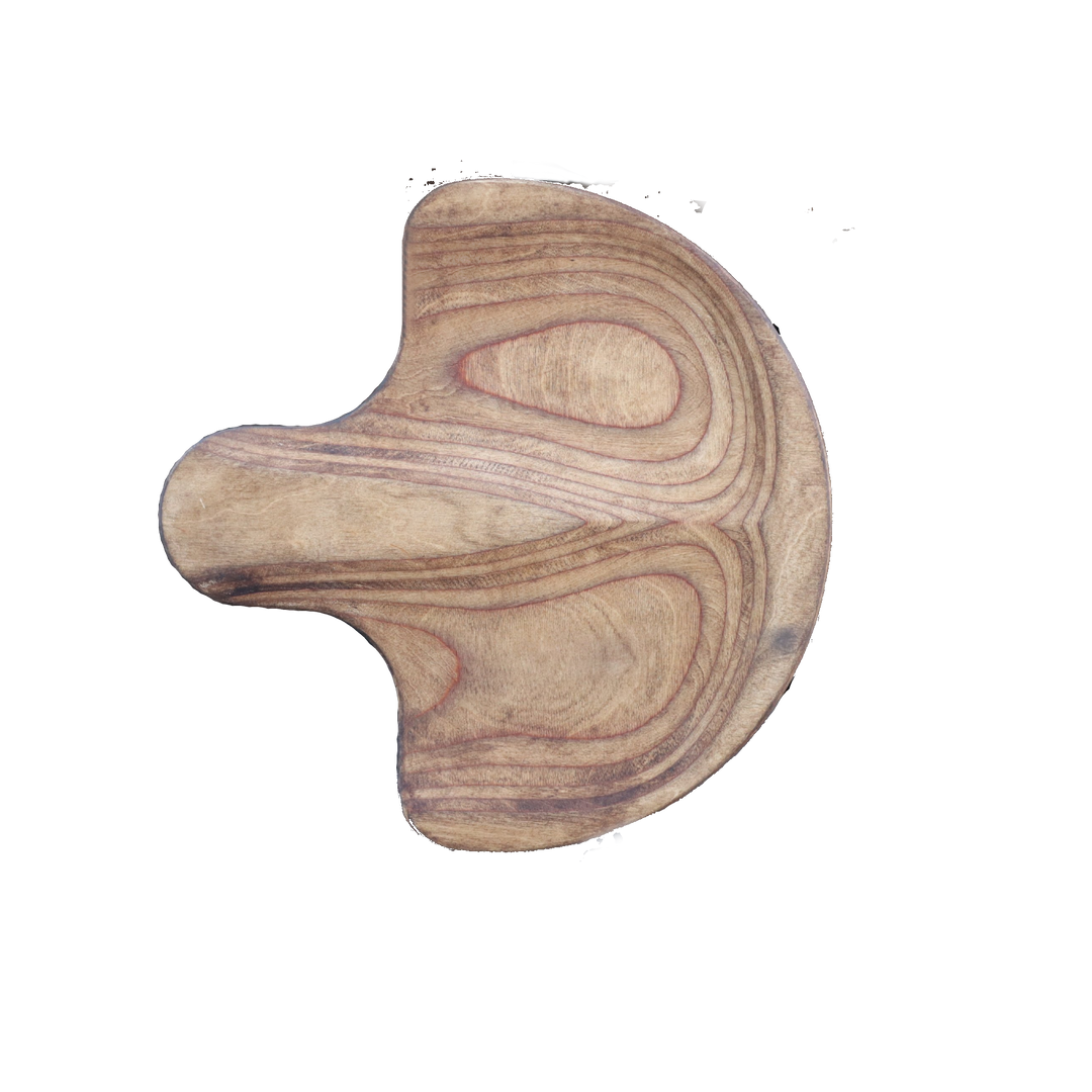 Fold-Down Outdoor Bar Stools – Wall Mounted Patio Seats with Round Wood Tops and Silver Steel Brackets (17.5")