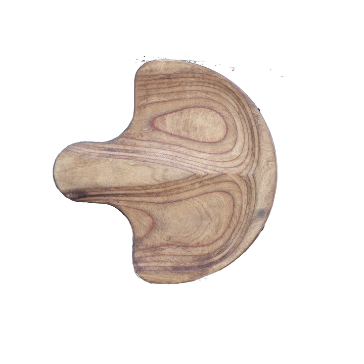 Fold-Down Outdoor Bar Stools – Wall Mounted Patio Seats with Round Wood Tops and Silver Steel Brackets (17.5")