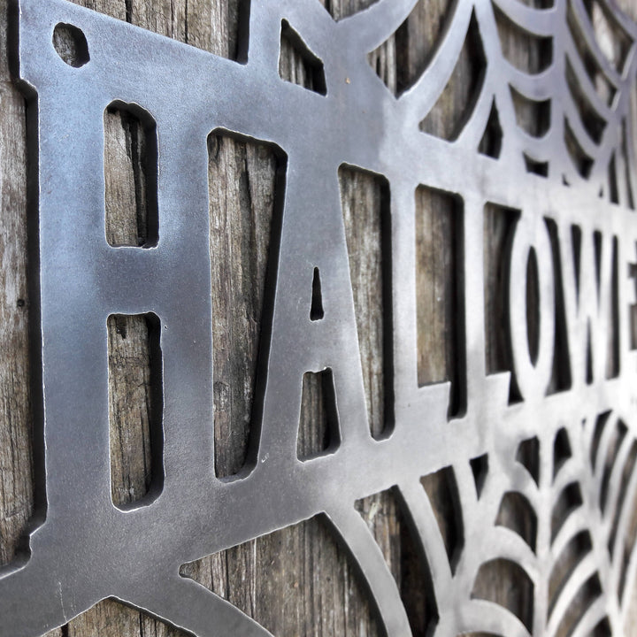Halloween Spider Web Porch Signs
