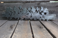 Thumbnail for Ironworker's Lunch on a Beam - Vintage Ironworker Wall Art - Retro Union Decor