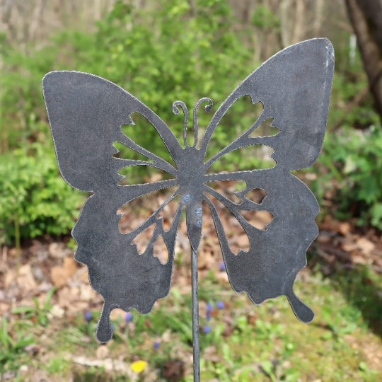 Metal Butterfly Garden Stakes