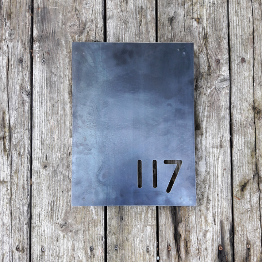 Modern Metal House Number Signs