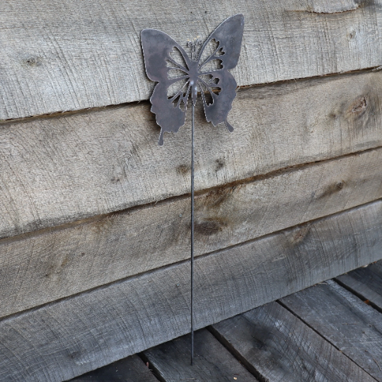 Metal Butterfly Garden Stakes
