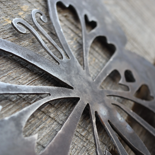 Metal Butterfly Garden Stakes