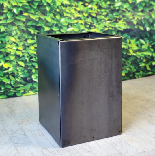 Pedestal Metal Planter - 12" x 12" x 18"