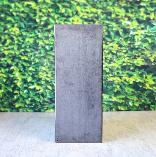 Pedestal Metal Planter - 12" x 30" Tall & 12" x 24" Tall Planter - Drop in Ready with Shelf - Unique Planter - Minimalist