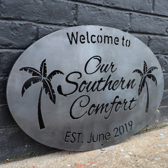 Personalized Metal Signs - Our Southern Comfort